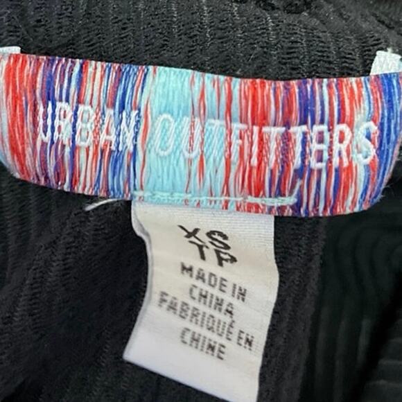 Urban Outfitters Black Sleeveless Rib Knitted Cami Camisole Mini Tank Dress XS - Picture 4 of 5